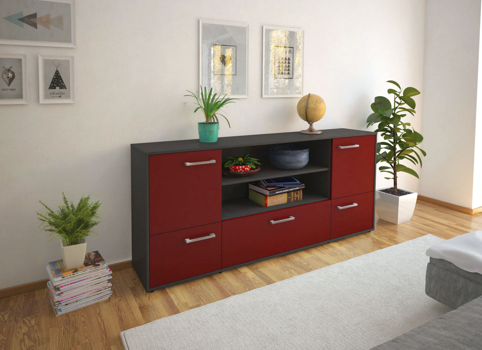 Sideboard Emanuela, Bordeaux Front (180x79x35cm) - Dekati GmbH