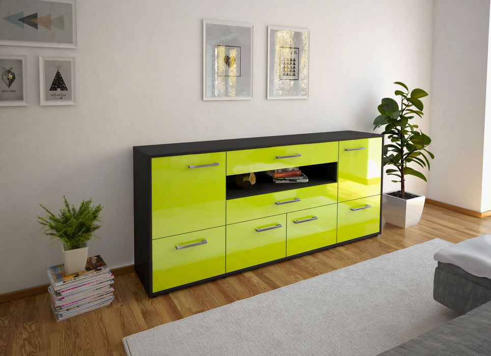 Sideboard Emely, Gruen Front (180x79x35cm) - Dekati GmbH