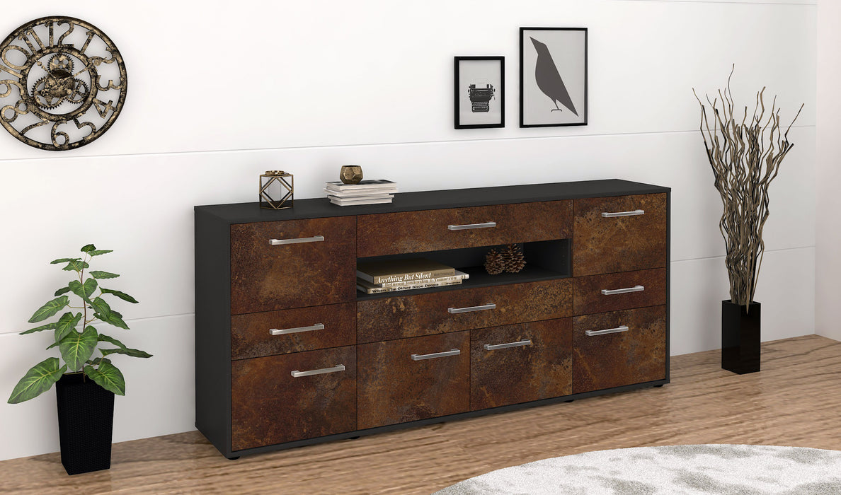 Sideboard Emerelda, Rost Front (180x79x35cm) - Dekati GmbH