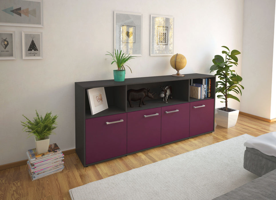 Sideboard Enrica, Lila Front (180x79x35cm) - Dekati GmbH