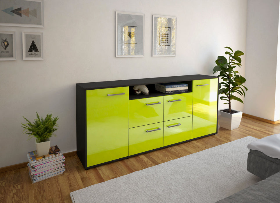 Sideboard Ephenia, Gruen Front (180x79x35cm) - Dekati GmbH