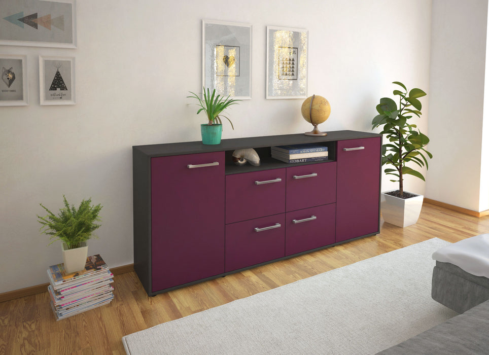 Sideboard Ephenia, Lila Front (180x79x35cm) - Dekati GmbH