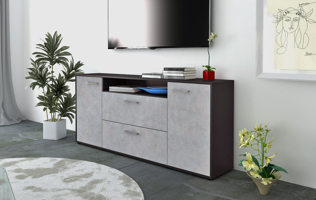 Sideboard Erina, Beton Front (180x79x35cm) - Dekati GmbH