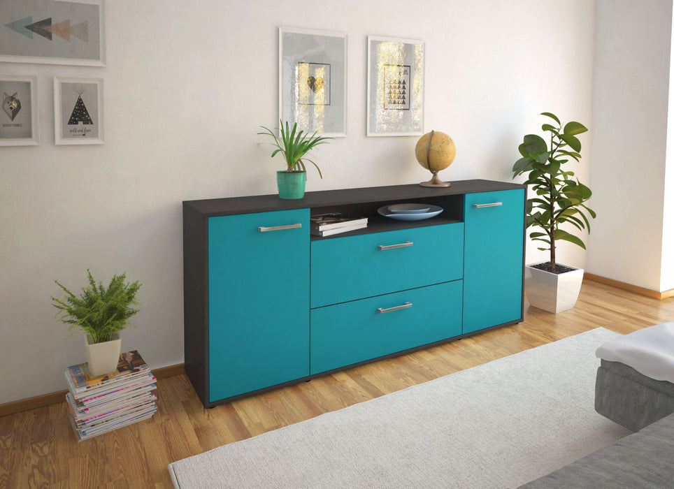 Sideboard Erina, Tuerkis Front (180x79x35cm) - Dekati GmbH