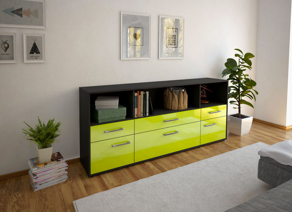 Sideboard Estella, Gruen Front (180x79x35cm) - Dekati GmbH