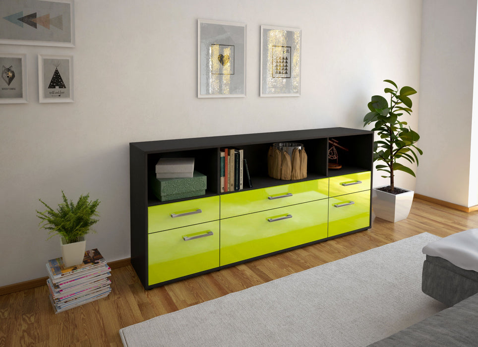 Sideboard Evelina, Gruen Front (180x79x35cm) - Dekati GmbH