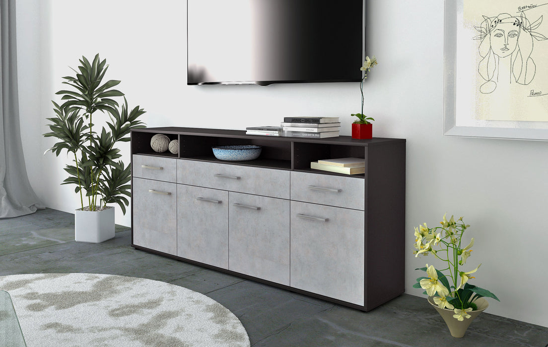 Sideboard Ezia, Beton Front (180x79x35cm) - Dekati GmbH