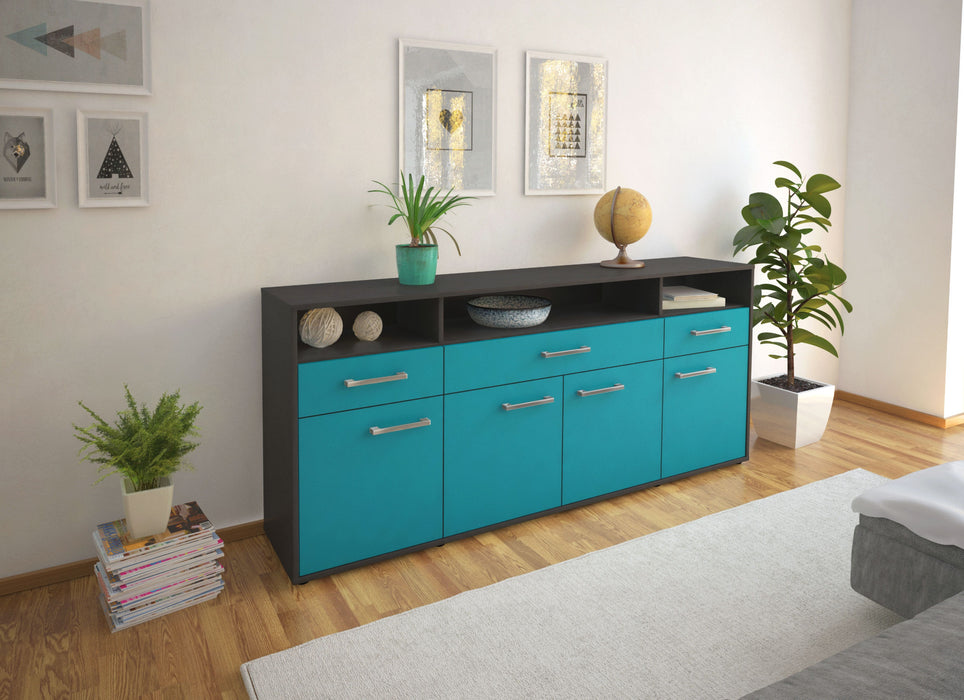 Sideboard Ezia, Tuerkis Front (180x79x35cm) - Dekati GmbH