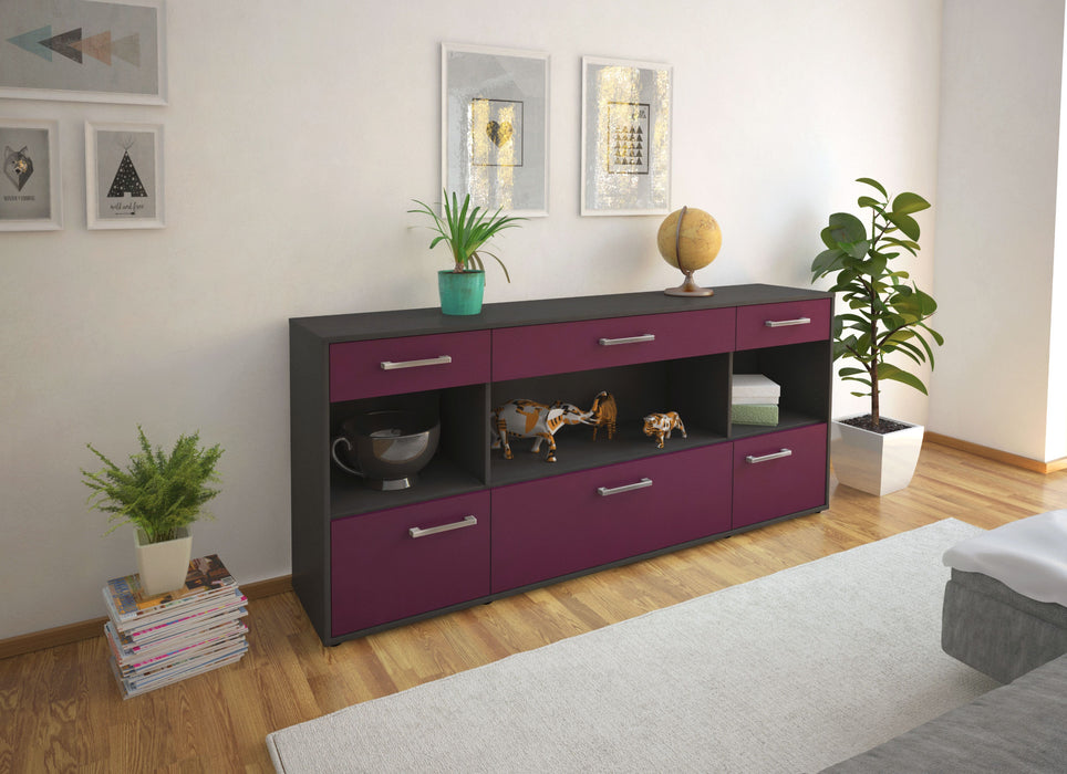 Sideboard Fabiana, Lila Front (180x79x35cm) - Dekati GmbH