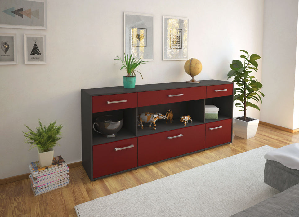 Sideboard Fabiana, Bordeaux Front (180x79x35cm) - Dekati GmbH