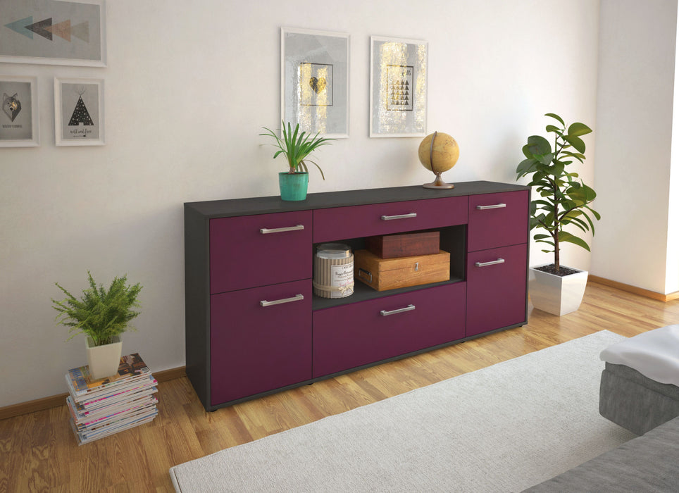 Sideboard Fabiola, Lila Front (180x79x35cm) - Dekati GmbH