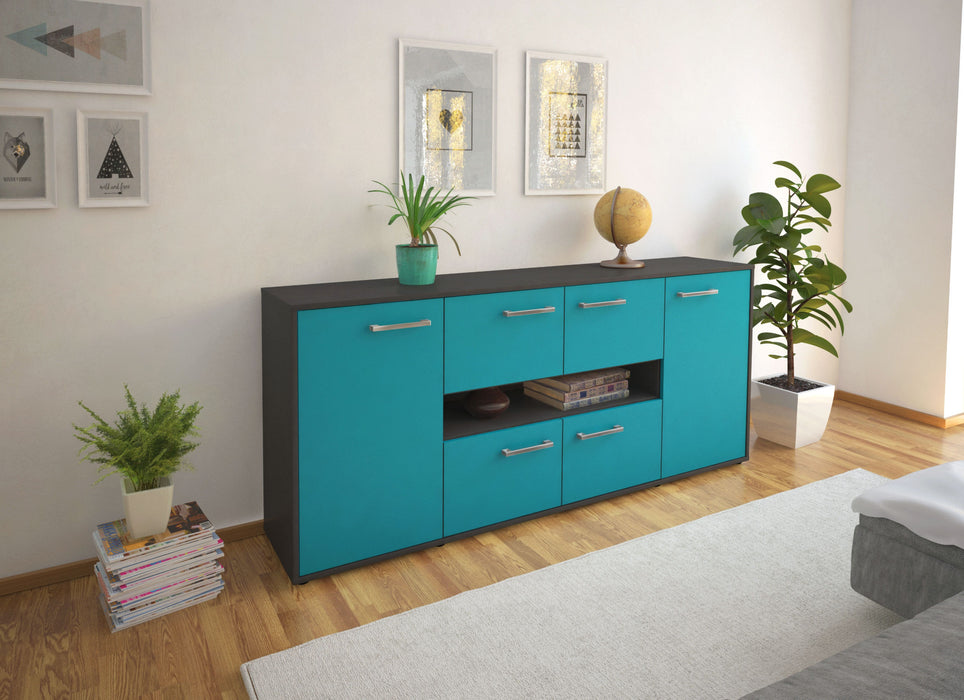 Sideboard Farina, Tuerkis Front (180x79x35cm) - Dekati GmbH