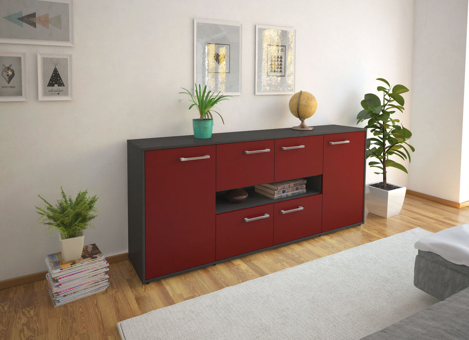 Sideboard Farina, Bordeaux Front (180x79x35cm) - Dekati GmbH