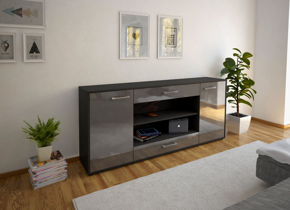 Sideboard Feli, Grau Front (180x79x35cm) - Dekati GmbH