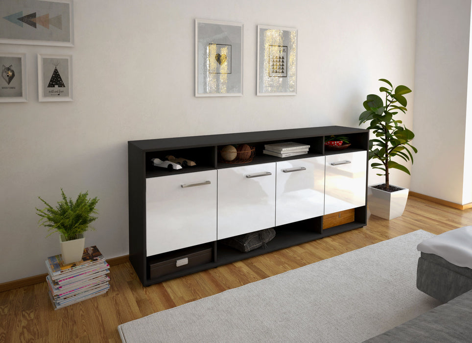 Sideboard Felia, Weiß Front (180x79x35cm) - Dekati GmbH