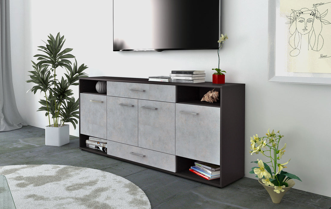 Sideboard Felicia, Beton Front (180x79x35cm) - Dekati GmbH