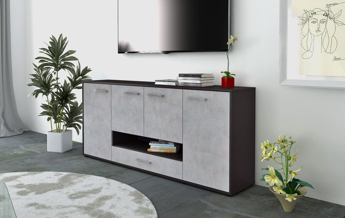 Sideboard Felicitas, Beton Front (180x79x35cm) - Dekati GmbH