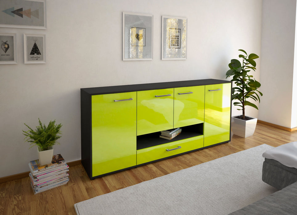 Sideboard Felicitas, Gruen Front (180x79x35cm) - Dekati GmbH