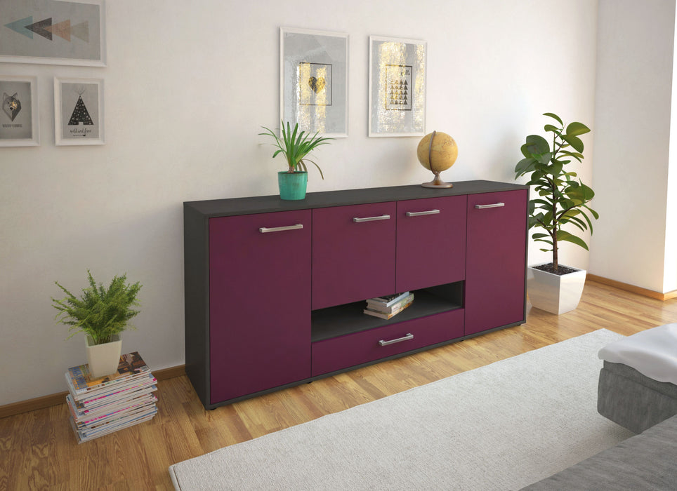 Sideboard Felicitas, Lila Front (180x79x35cm) - Dekati GmbH