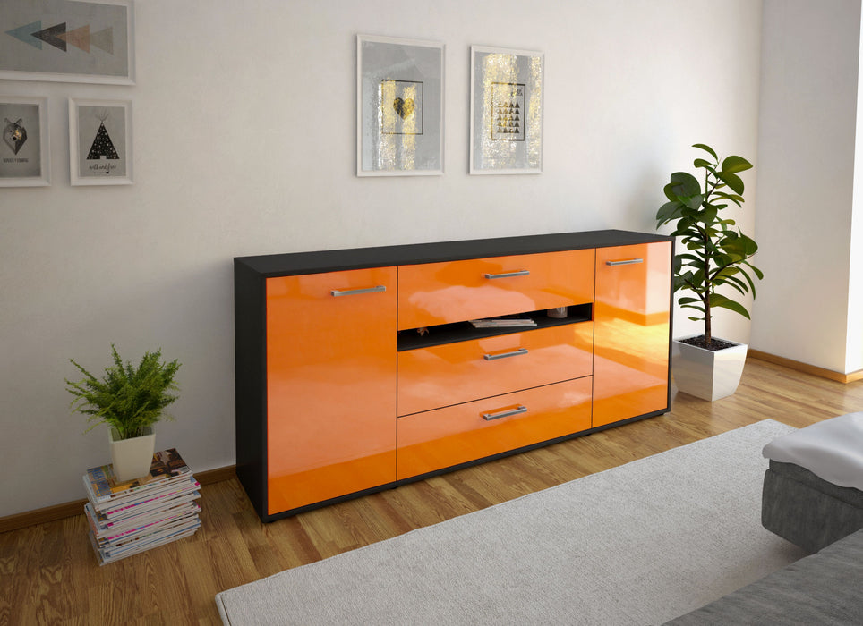 Sideboard Fernanda, Orange Front (180x79x35cm) - Dekati GmbH