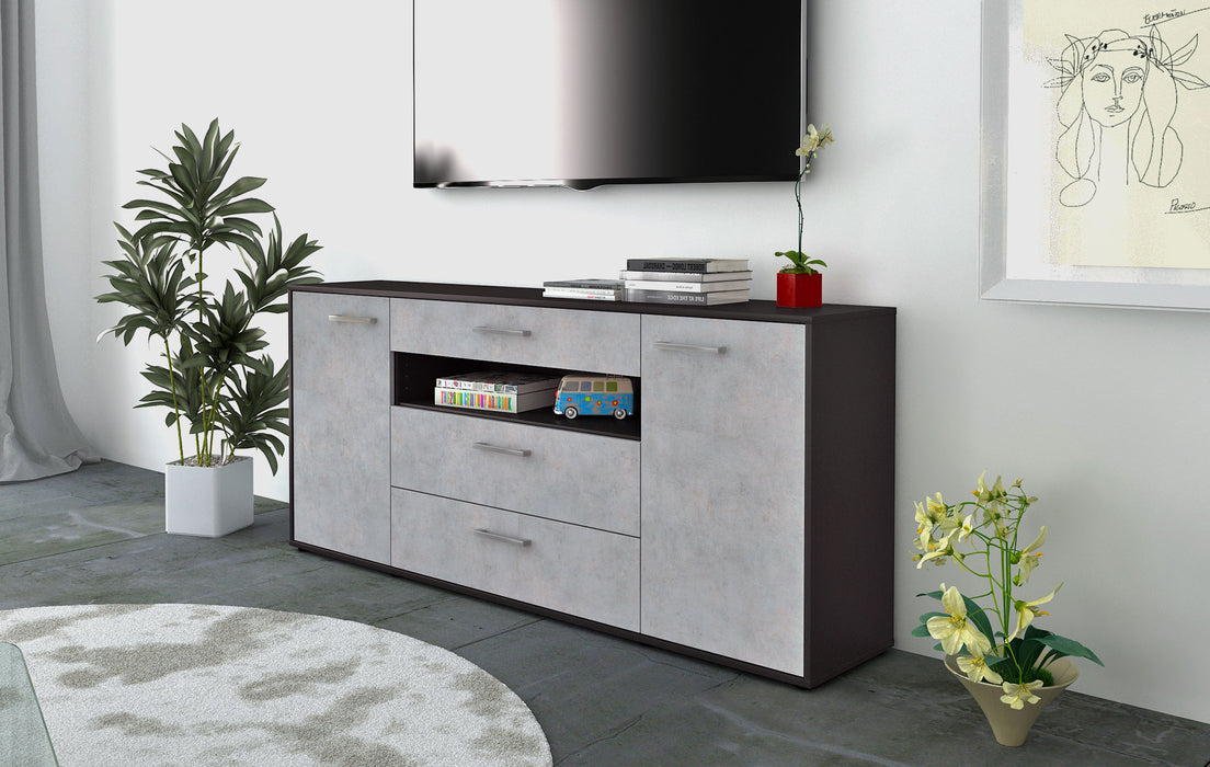 Sideboard Filippa, Beton Front (180x79x35cm) - Dekati GmbH