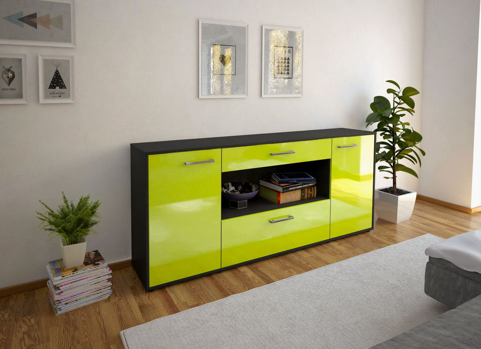 Sideboard Fiora, Gruen Front (180x79x35cm) - Dekati GmbH