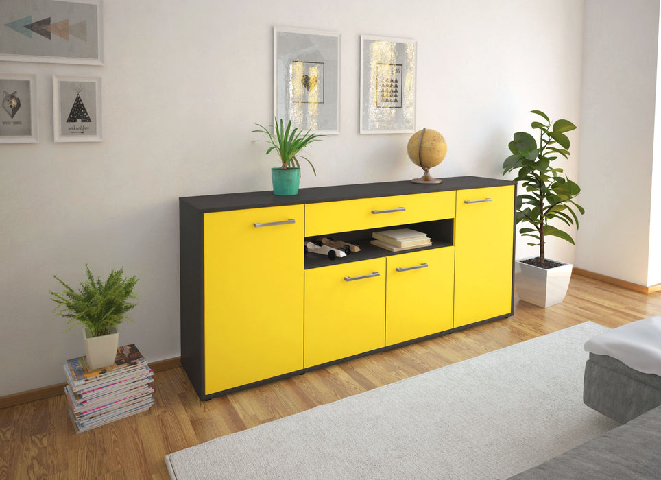 Sideboard Fiorella, Gelb Front (180x79x35cm) - Dekati GmbH