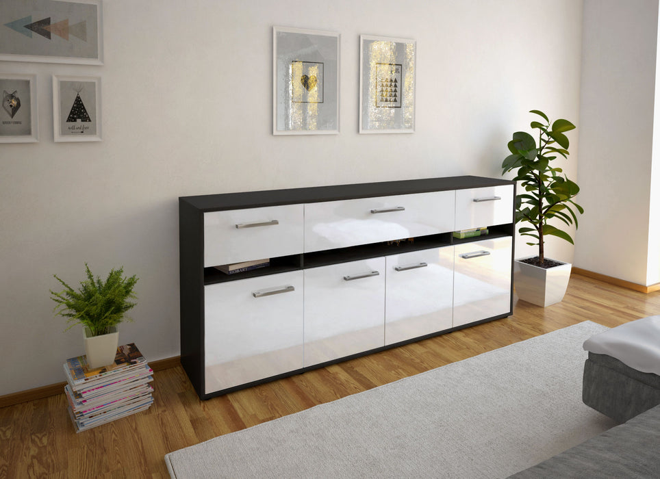 Sideboard Flora, Weiß Front (180x79x35cm) - Dekati GmbH