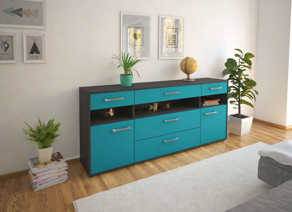 Sideboard Floria, Tuerkis Front (180x79x35cm) - Dekati GmbH