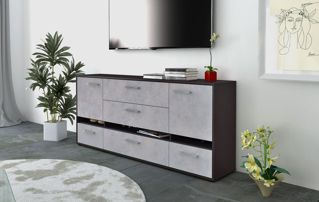 Sideboard Floriana, Beton Front (180x79x35cm) - Dekati GmbH