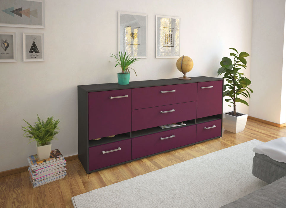 Sideboard Floriana, Lila Front (180x79x35cm) - Dekati GmbH