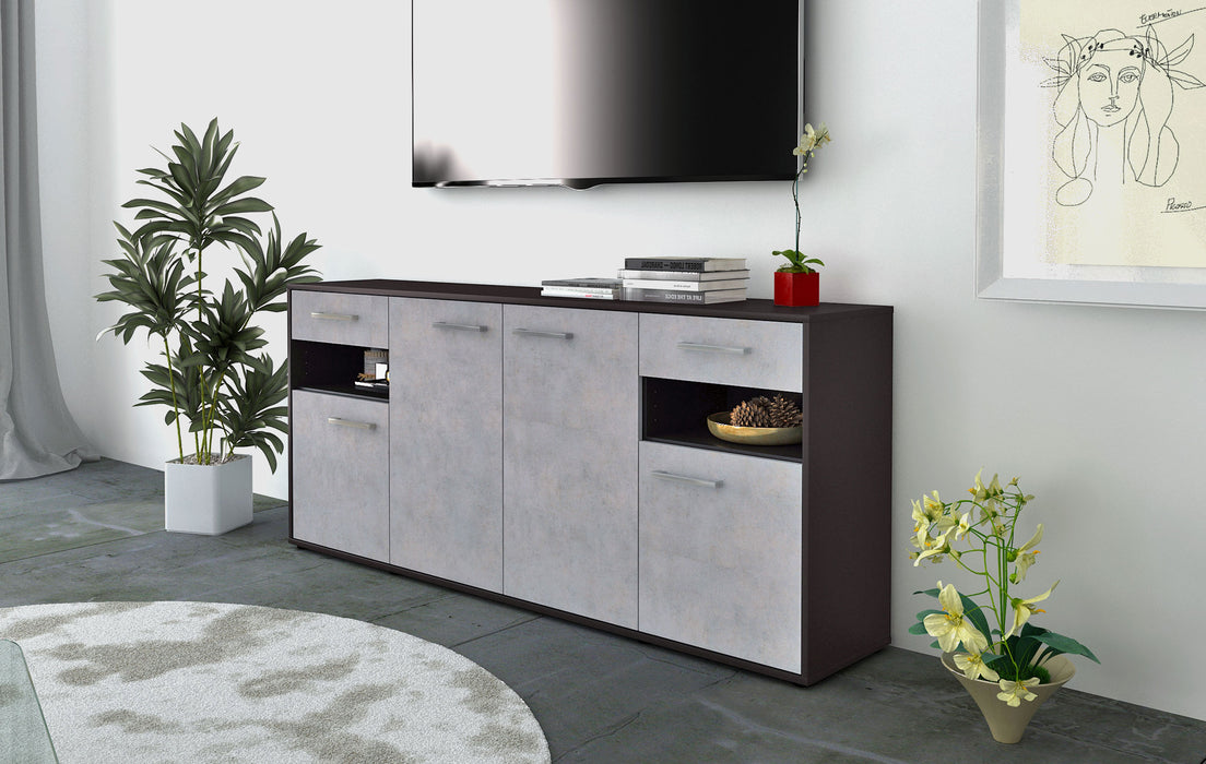 Sideboard Franca, Beton Front (180x79x35cm) - Dekati GmbH