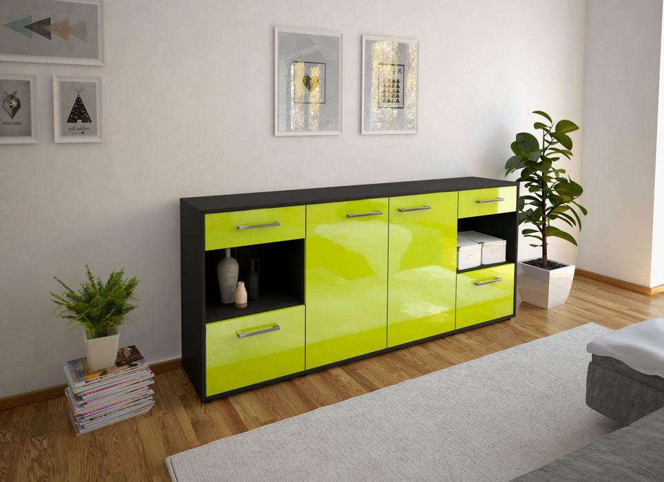 Sideboard Gabriella, Gruen Front (180x79x35cm) - Dekati GmbH