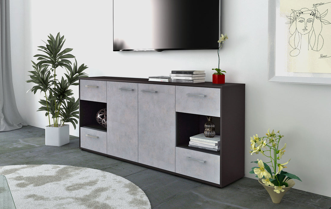 Sideboard Gaia, Beton Front (180x79x35cm) - Dekati GmbH