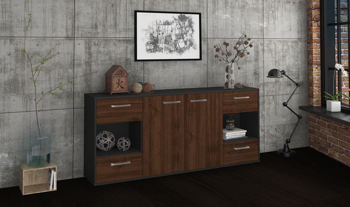 Sideboard Gaia, Walnuss Front (180x79x35cm) - Dekati GmbH