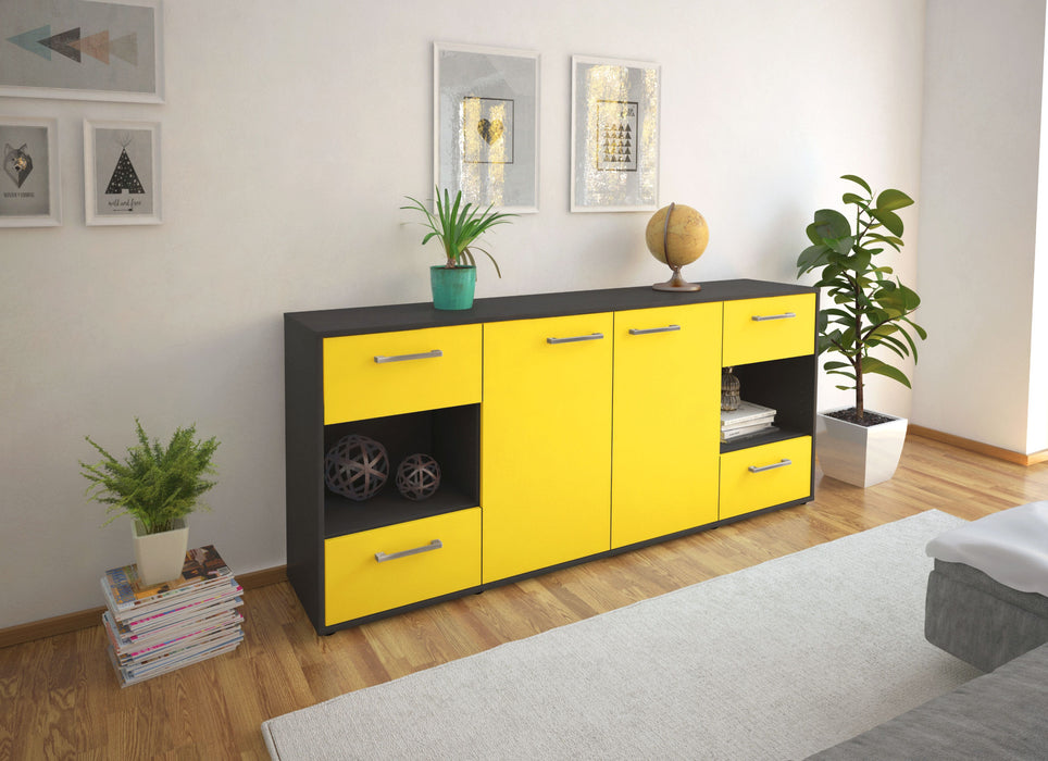 Sideboard Gaia, Gelb Front (180x79x35cm) - Dekati GmbH