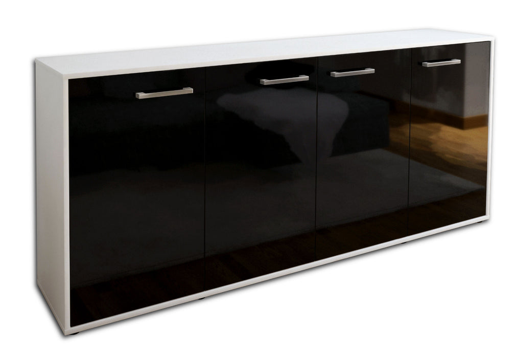 Sideboard Elana, Schwarz Seite (180x79x35cm) - Dekati GmbH