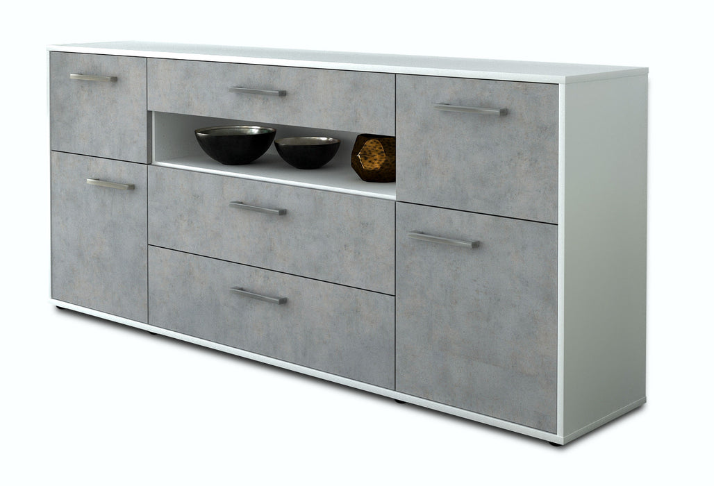 Sideboard Emma, Beton Seite (180x79x35cm) - Dekati GmbH