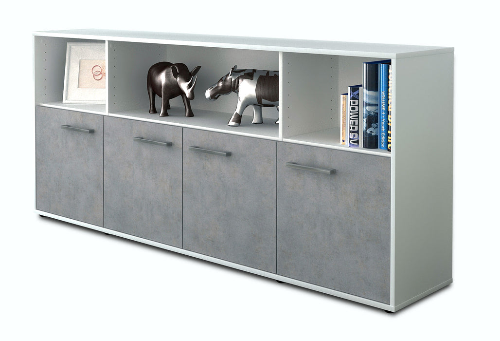 Sideboard Enrica, Beton Seite (180x79x35cm) - Dekati GmbH