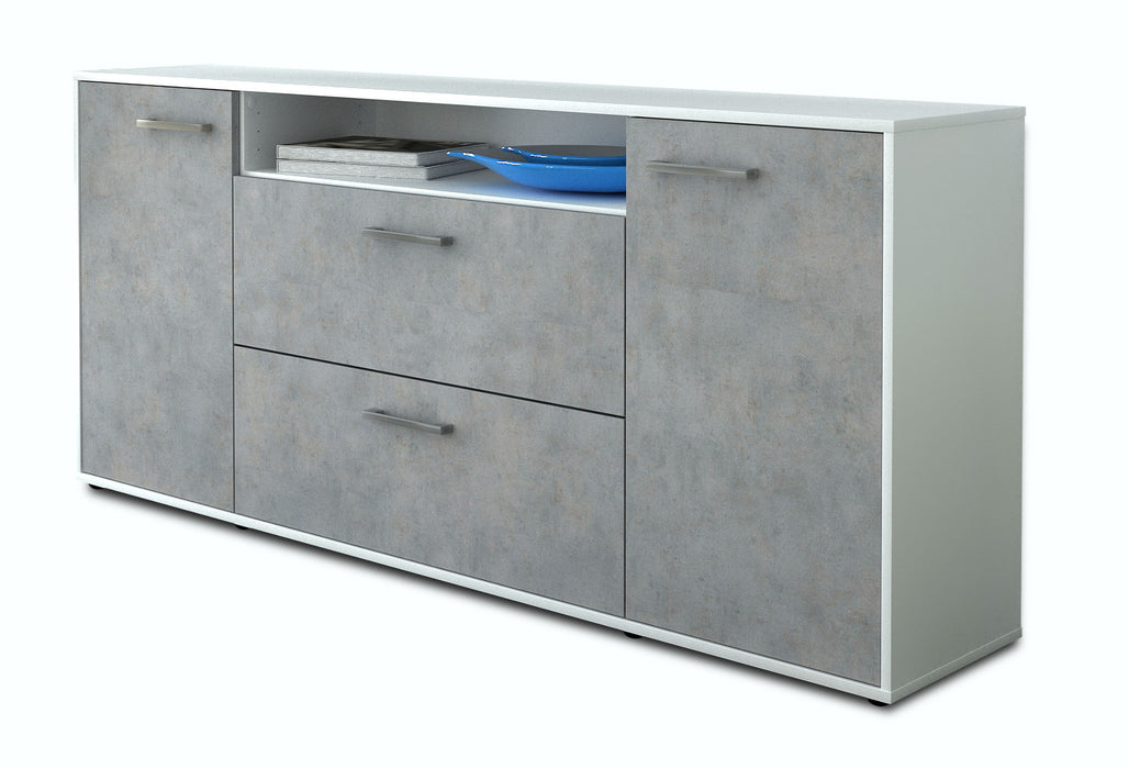 Sideboard Erina, Beton Seite (180x79x35cm) - Dekati GmbH