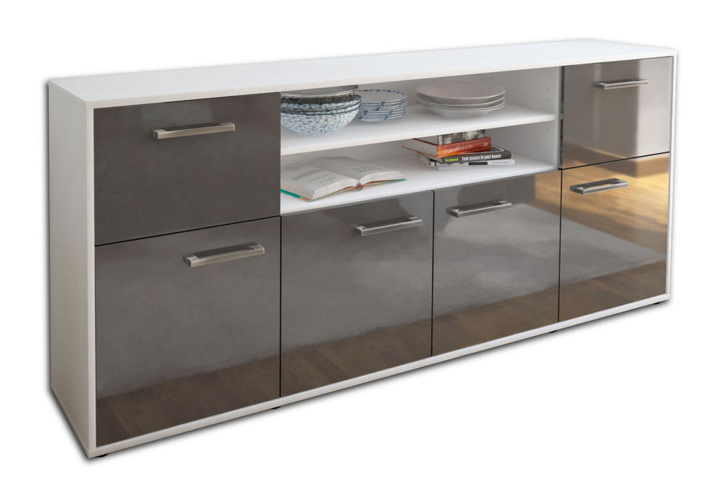 Sideboard Ermelina, Grau Seite (180x79x35cm) - Dekati GmbH