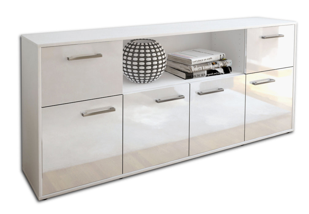 Sideboard Ermentrude, Weiß Seite (180x79x35cm) - Dekati GmbH