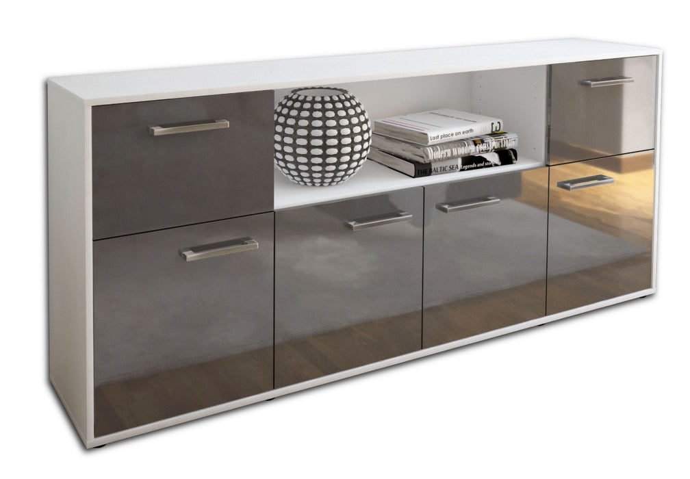 Sideboard Ermentrude, Grau Seite (180x79x35cm) - Dekati GmbH