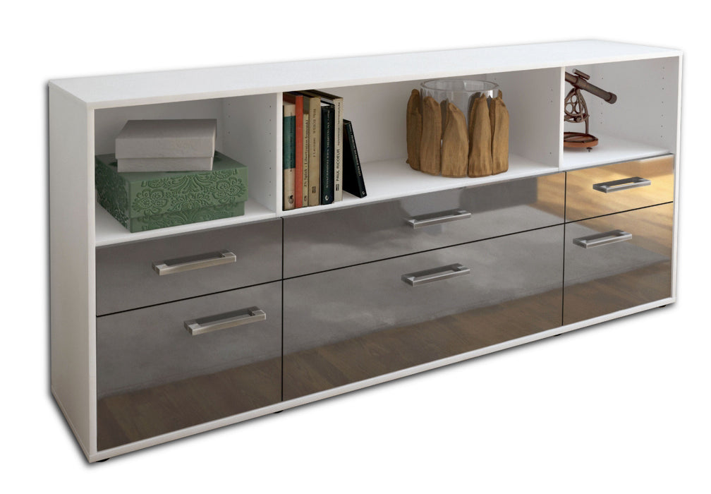 Sideboard Evelina, Grau Seite (180x79x35cm) - Dekati GmbH