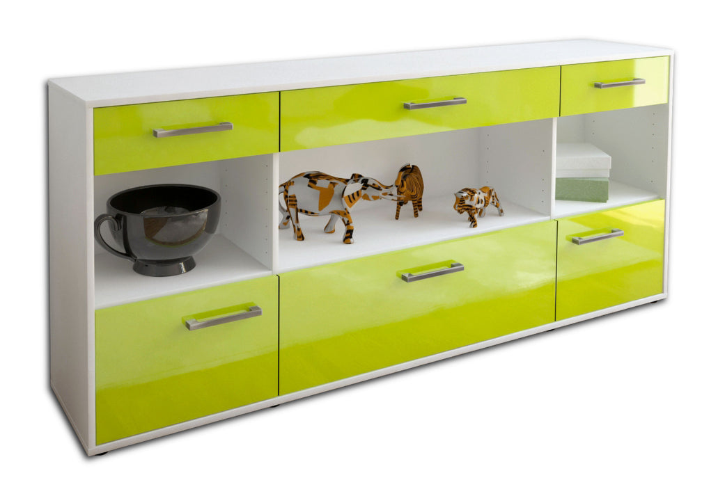 Sideboard Fabiana, Gruen Seite (180x79x35cm) - Dekati GmbH