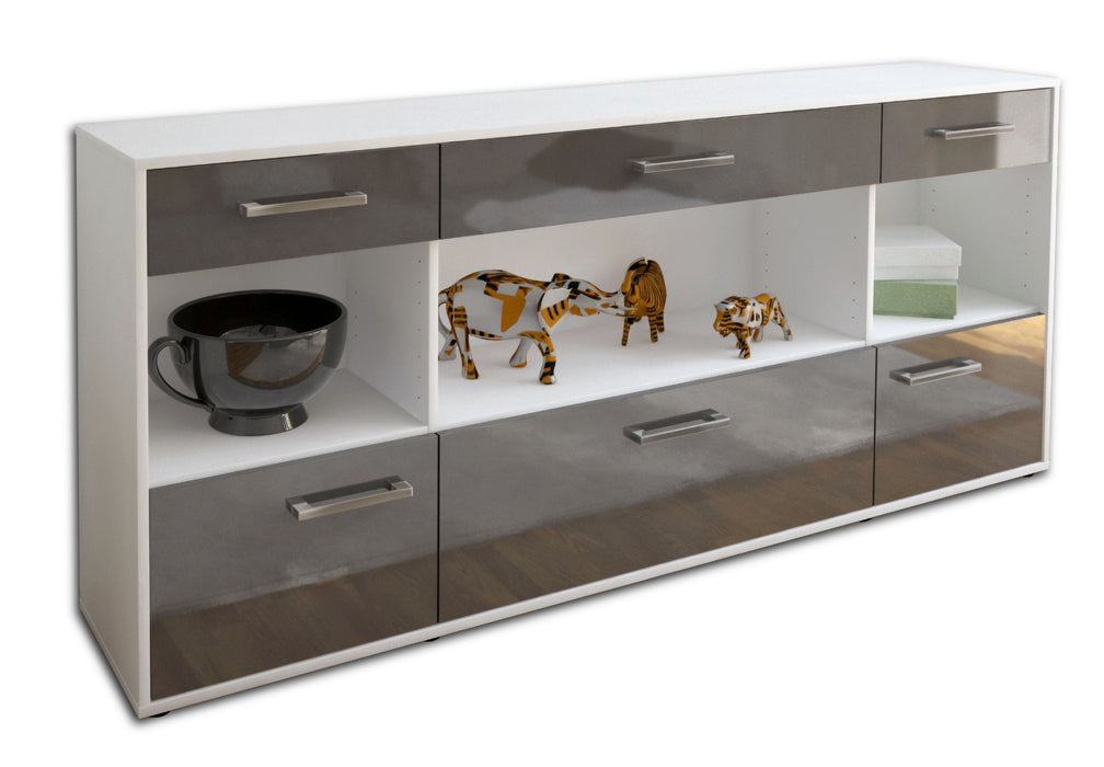 Sideboard Fabiana, Grau Seite (180x79x35cm) - Dekati GmbH