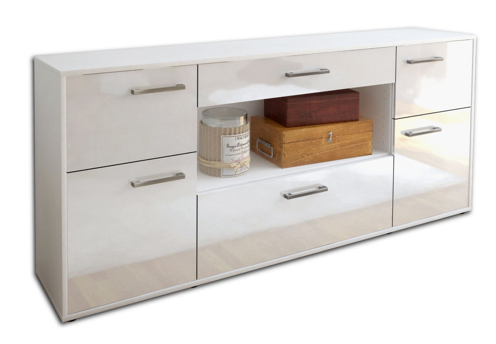 Sideboard Fabiola, Weiß Seite (180x79x35cm) - Dekati GmbH