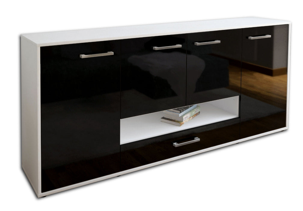 Sideboard Felicitas, Schwarz Seite (180x79x35cm) - Dekati GmbH