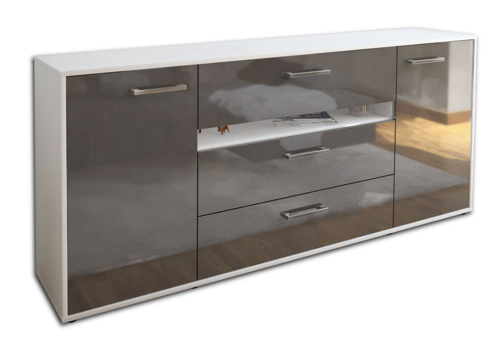 Sideboard Fernanda, Grau Seite (180x79x35cm) - Dekati GmbH