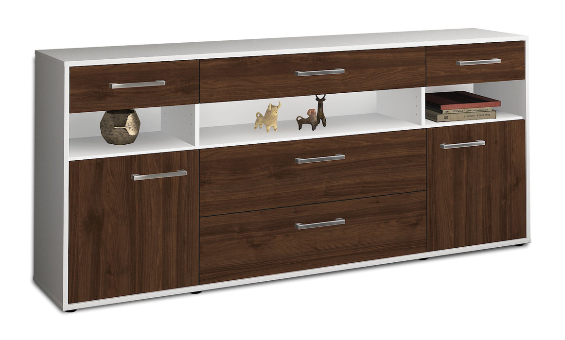 Sideboard Floria, Walnuss Seite (180x79x35cm) - Dekati GmbH